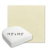 Picture of Canvas Canvas | 19.5" x 19.5" Bullnose Contoured Rounded Back Wicker Chair Cushion - Sunbrella© Fabric