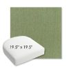 Picture of Canvas Fern | 19.5" x 19.5" Bullnose Contoured Rounded Back Wicker Chair Cushion - Sunbrella© Fabric