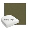 Picture of Cast Hedge | 19.5" x 19.5" Bullnose Contoured Rounded Back Wicker Chair Cushion - Sunbrella© Fabric
