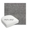 Picture of Chartres Granite | 19.5" x 19.5" Bullnose Contoured Rounded Back Wicker Chair Cushion - Sunbrella© Fabric