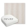 Picture of Clock Out Cloud | 19.5" x 19.5" Bullnose Contoured Rounded Back Wicker Chair Cushion - Sunbrella© Fabric