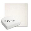 Picture of Crush Snow | 19.5" x 19.5" Bullnose Contoured Rounded Back Wicker Chair Cushion - Sunbrella© Fabric