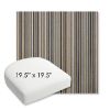 Picture of Cultivate Stone | 19.5" x 19.5" Bullnose Contoured Rounded Back Wicker Chair Cushion - Sunbrella© Fabric