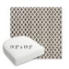 Picture of Detail Classic | 19.5" x 19.5" Bullnose Contoured Rounded Back Wicker Chair Cushion - Sunbrella© Fabric