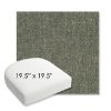 Picture of Dither Fern | 19.5" x 19.5" Bullnose Contoured Rounded Back Wicker Chair Cushion - Sunbrella© Fabric