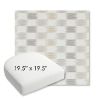 Picture of Dream Dune | 19.5" x 19.5" Bullnose Contoured Rounded Back Wicker Chair Cushion - Sunbrella© Fabric