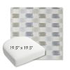 Picture of Dream Mist | 19.5" x 19.5" Bullnose Contoured Rounded Back Wicker Chair Cushion - Sunbrella© Fabric