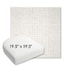 Picture of Dumont Snow | 19.5" x 19.5" Bullnose Contoured Rounded Back Wicker Chair Cushion - Sunbrella© Fabric