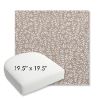 Picture of Eberly Linen | 19.5" x 19.5" Bullnose Contoured Rounded Back Wicker Chair Cushion - Sunbrella© Fabric