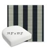 Picture of Expressive Mist | 19.5" x 19.5" Bullnose Contoured Rounded Back Wicker Chair Cushion - Sunbrella© Fabric