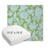 Picture of Floral Song Spring | 19.5" x 19.5" Bullnose Contoured Rounded Back Wicker Chair Cushion - Sunbrella© Fabric