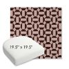 Picture of Hoopla Black Cherry | 19.5" x 19.5" Bullnose Contoured Rounded Back Wicker Chair Cushion - Sunbrella© Fabric