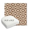 Picture of Hoopla Cold Brew | 19.5" x 19.5" Bullnose Contoured Rounded Back Wicker Chair Cushion - Sunbrella© Fabric