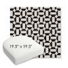 Picture of Hoopla Panda | 19.5" x 19.5" Bullnose Contoured Rounded Back Wicker Chair Cushion - Sunbrella© Fabric