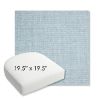 Picture of Idol Frost | 19.5" x 19.5" Bullnose Contoured Rounded Back Wicker Chair Cushion - Sunbrella© Fabric