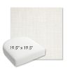 Picture of Idol Snow | 19.5" x 19.5" Bullnose Contoured Rounded Back Wicker Chair Cushion - Sunbrella© Fabric