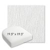 Picture of Improve White | 19.5" x 19.5" Bullnose Contoured Rounded Back Wicker Chair Cushion - Sunbrella© Fabric