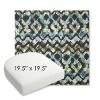 Picture of Inga Green Tea | 19.5" x 19.5" Bullnose Contoured Rounded Back Wicker Chair Cushion - Sunbrella© Fabric