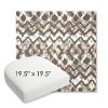 Picture of Inga Merino | 19.5" x 19.5" Bullnose Contoured Rounded Back Wicker Chair Cushion - Sunbrella© Fabric