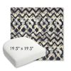 Picture of Inga Midnight | 19.5" x 19.5" Bullnose Contoured Rounded Back Wicker Chair Cushion - Sunbrella© Fabric