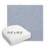 Picture of Kudos Cloud | 19.5" x 19.5" Bullnose Contoured Rounded Back Wicker Chair Cushion - Sunbrella© Fabric