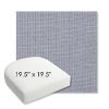 Picture of Kudos Iris | 19.5" x 19.5" Bullnose Contoured Rounded Back Wicker Chair Cushion - Sunbrella© Fabric
