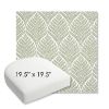 Picture of Linnaeus Spring | 19.5" x 19.5" Bullnose Contoured Rounded Back Wicker Chair Cushion - Sunbrella© Fabric