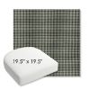 Picture of Lore Moss | 19.5" x 19.5" Bullnose Contoured Rounded Back Wicker Chair Cushion - Sunbrella© Fabric