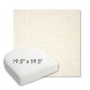Picture of Margo Snow | 19.5" x 19.5" Bullnose Contoured Rounded Back Wicker Chair Cushion - Sunbrella© Fabric