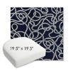 Picture of Maritime Nautical | 19.5" x 19.5" Bullnose Contoured Rounded Back Wicker Chair Cushion - Sunbrella© Fabric