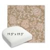 Picture of Martha Floral Spring | 19.5" x 19.5" Bullnose Contoured Rounded Back Wicker Chair Cushion - Sunbrella© Fabric