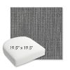 Picture of Metamorphic Cloud | 19.5" x 19.5" Bullnose Contoured Rounded Back Wicker Chair Cushion - Sunbrella© Fabric