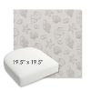 Picture of Nantucket Fossil | 19.5" x 19.5" Bullnose Contoured Rounded Back Wicker Chair Cushion - Sunbrella© Fabric