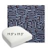 Picture of Nema Lazuli | 19.5" x 19.5" Bullnose Contoured Rounded Back Wicker Chair Cushion - Sunbrella© Fabric