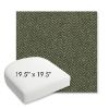 Picture of Odette Fern | 19.5" x 19.5" Bullnose Contoured Rounded Back Wicker Chair Cushion - Sunbrella© Fabric
