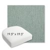 Picture of Pashmina Mist | 19.5" x 19.5" Bullnose Contoured Rounded Back Wicker Chair Cushion - Sunbrella© Fabric
