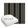 Picture of Peyton Granite | 19.5" x 19.5" Bullnose Contoured Rounded Back Wicker Chair Cushion - Sunbrella© Fabric