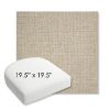 Picture of Piazza Dove | 19.5" x 19.5" Bullnose Contoured Rounded Back Wicker Chair Cushion - Sunbrella© Fabric
