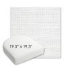 Picture of Piazza White | 19.5" x 19.5" Bullnose Contoured Rounded Back Wicker Chair Cushion - Sunbrella© Fabric