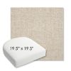 Picture of Platform Cloud | 19.5" x 19.5" Bullnose Contoured Rounded Back Wicker Chair Cushion - Sunbrella© Fabric