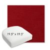 Picture of Play Scarlet | 19.5" x 19.5" Bullnose Contoured Rounded Back Wicker Chair Cushion - Sunbrella© Fabric