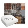 Picture of Pop Punchcard | 19.5" x 19.5" Bullnose Contoured Rounded Back Wicker Chair Cushion - Sunbrella© Fabric