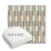 Picture of Precise Fawn | 19.5" x 19.5" Bullnose Contoured Rounded Back Wicker Chair Cushion - Sunbrella© Fabric