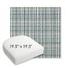 Picture of Principle Lagoon | 19.5" x 19.5" Bullnose Contoured Rounded Back Wicker Chair Cushion - Sunbrella© Fabric