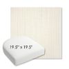Picture of Proven Ivory | 19.5" x 19.5" Bullnose Contoured Rounded Back Wicker Chair Cushion - Sunbrella© Fabric
