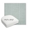 Picture of Proven Seaglass | 19.5" x 19.5" Bullnose Contoured Rounded Back Wicker Chair Cushion - Sunbrella© Fabric