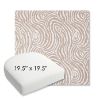 Picture of Rapids Camel | 19.5" x 19.5" Bullnose Contoured Rounded Back Wicker Chair Cushion - Sunbrella© Fabric