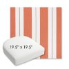 Picture of Relate Persimmon | 19.5" x 19.5" Bullnose Contoured Rounded Back Wicker Chair Cushion - Sunbrella© Fabric