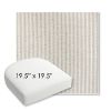 Picture of Replay Fern | 19.5" x 19.5" Bullnose Contoured Rounded Back Wicker Chair Cushion - Sunbrella© Fabric
