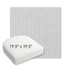 Picture of Replay Sea | 19.5" x 19.5" Bullnose Contoured Rounded Back Wicker Chair Cushion - Sunbrella© Fabric